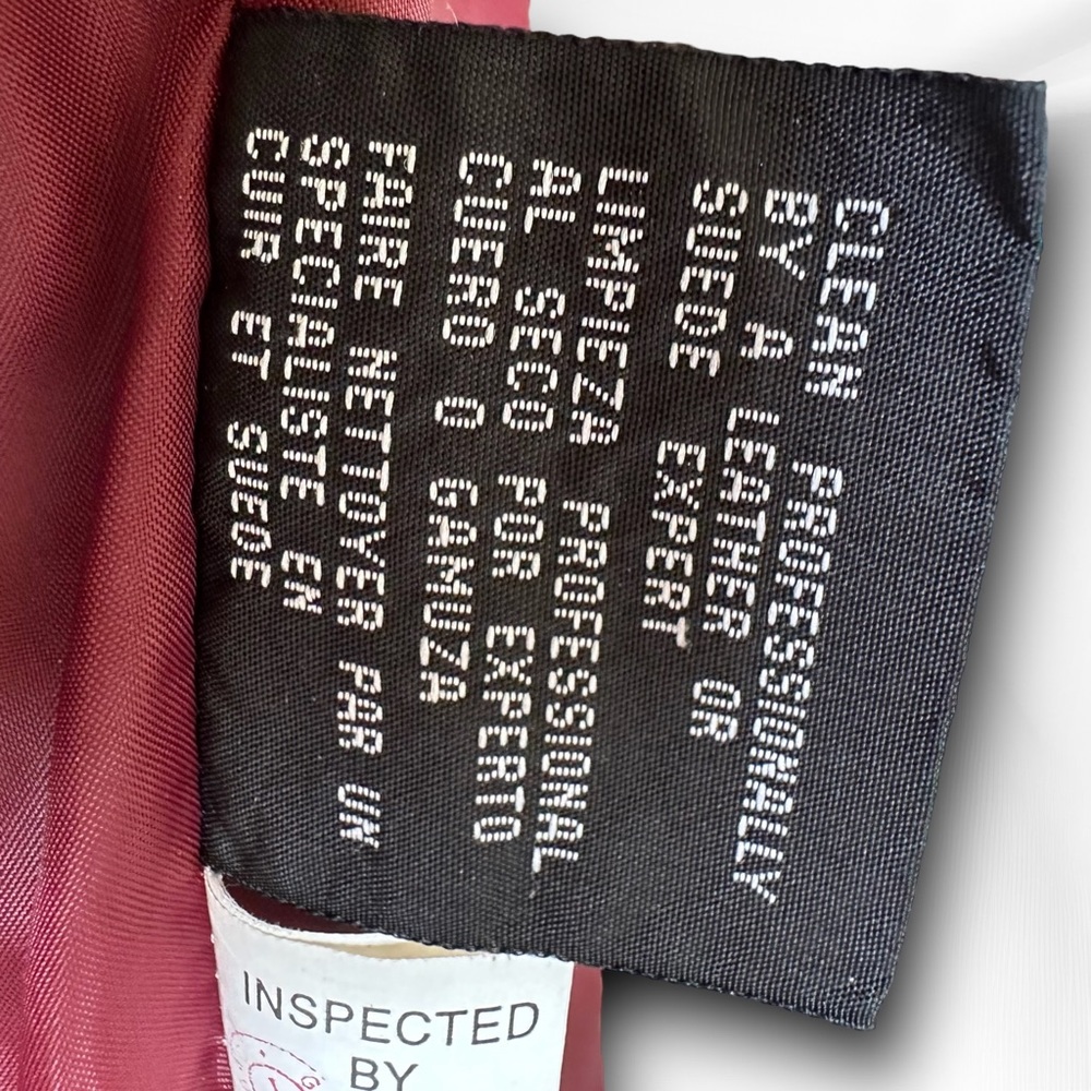 Vtg Colebrook & Co Black Leather Jacket Size Petite Medium - Picture 15 of 15